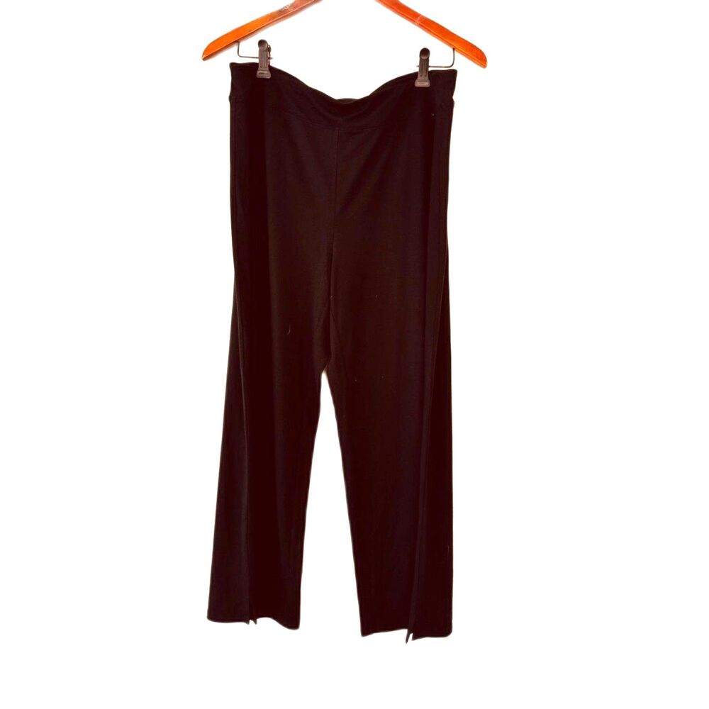 J.Jill Wearever Black Pull On Pants NEW with Tags Medium Full Leg Crop